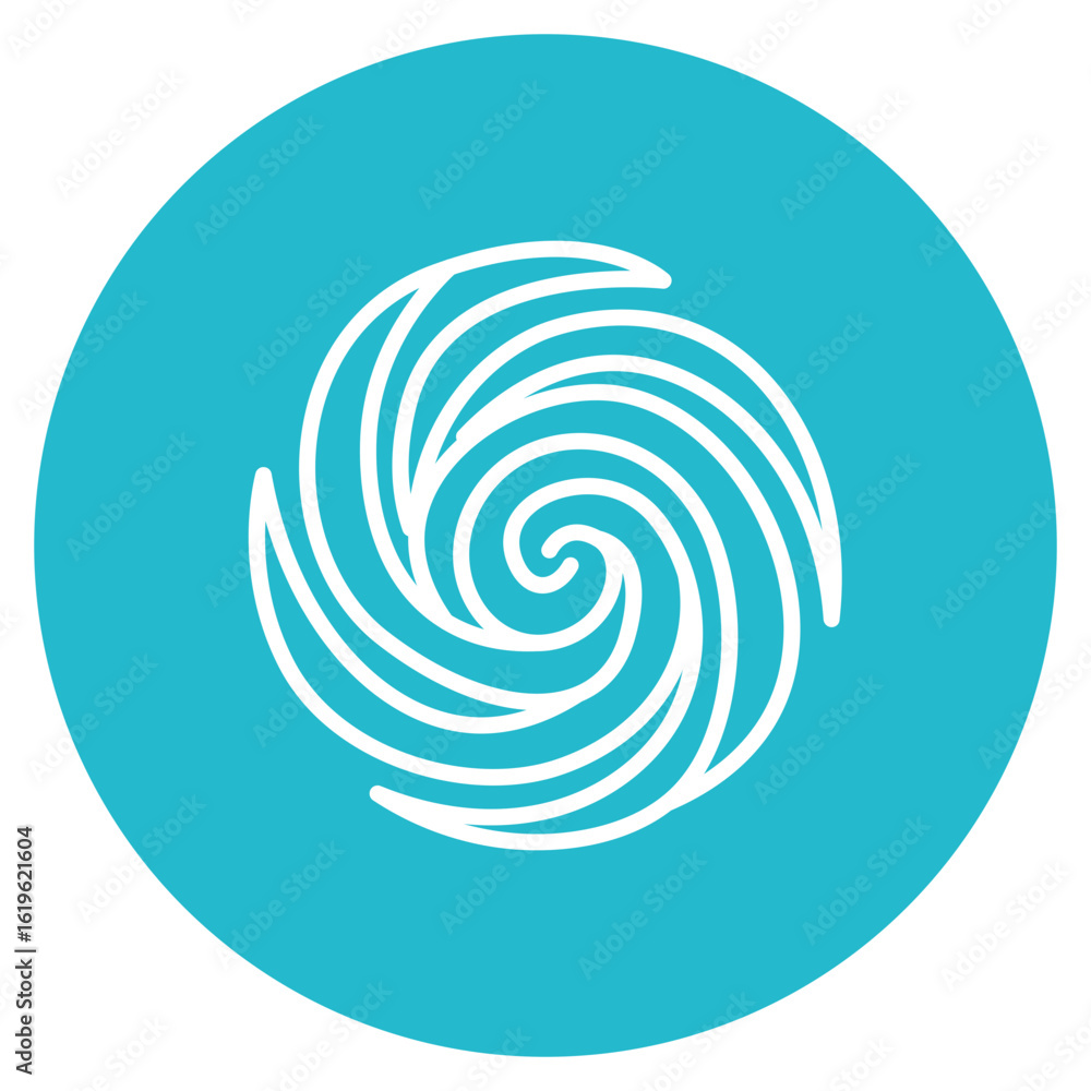 Poster vortex icon vector image. can be used for science fiction.