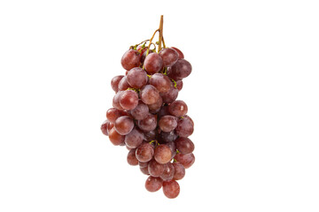 Obraz premium sweet red grapes isolated on white background.