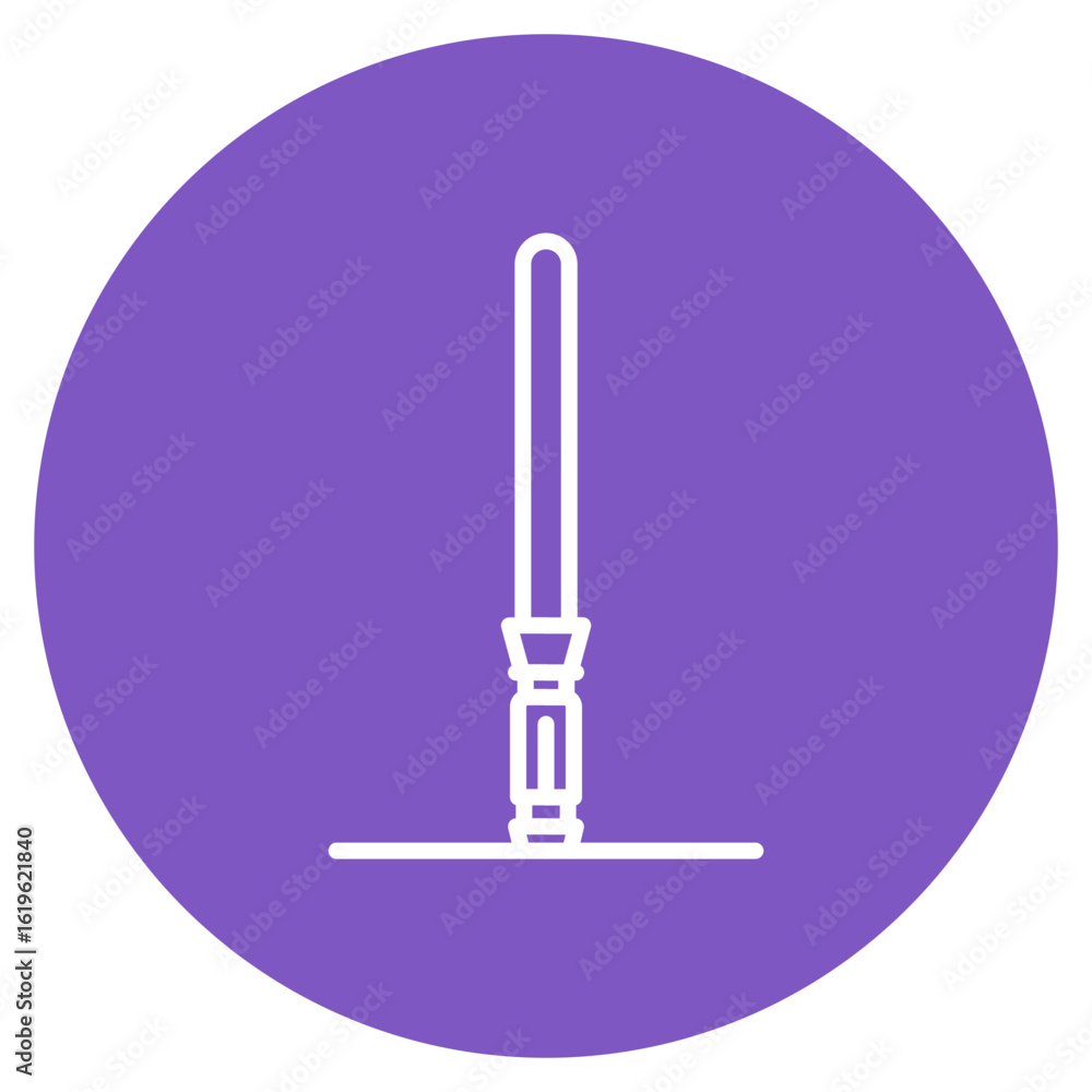 Poster light saber icon vector image. can be used for science fiction.