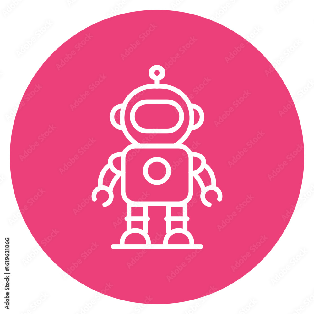 Poster nanobot icon vector image. can be used for science fiction.
