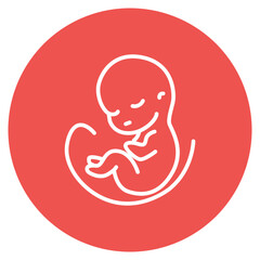 Fetus icon vector image. Can be used for Science Fiction.