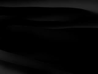Abstract black wave. Dark ripple background