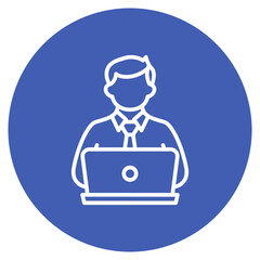 Accountant icon vector image. Can be used for Women.