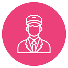 Salesperson icon vector image. Can be used for Women.