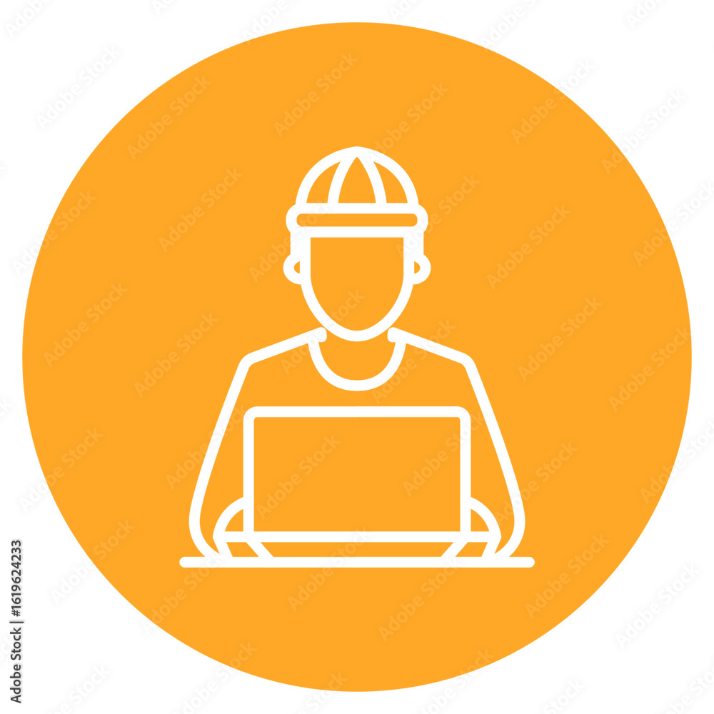 Poster web developer icon vector image. can be used for women.
