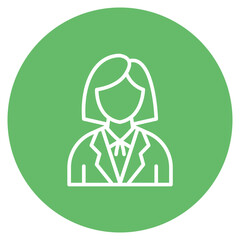 Professor icon vector image. Can be used for Women.