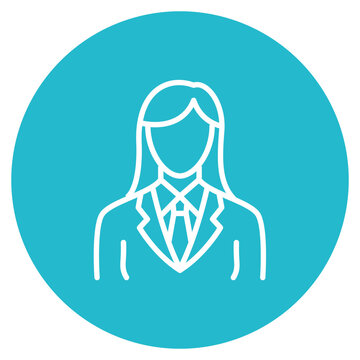 recommend clip art: Lawyer icon vector image. Can be used for Women.