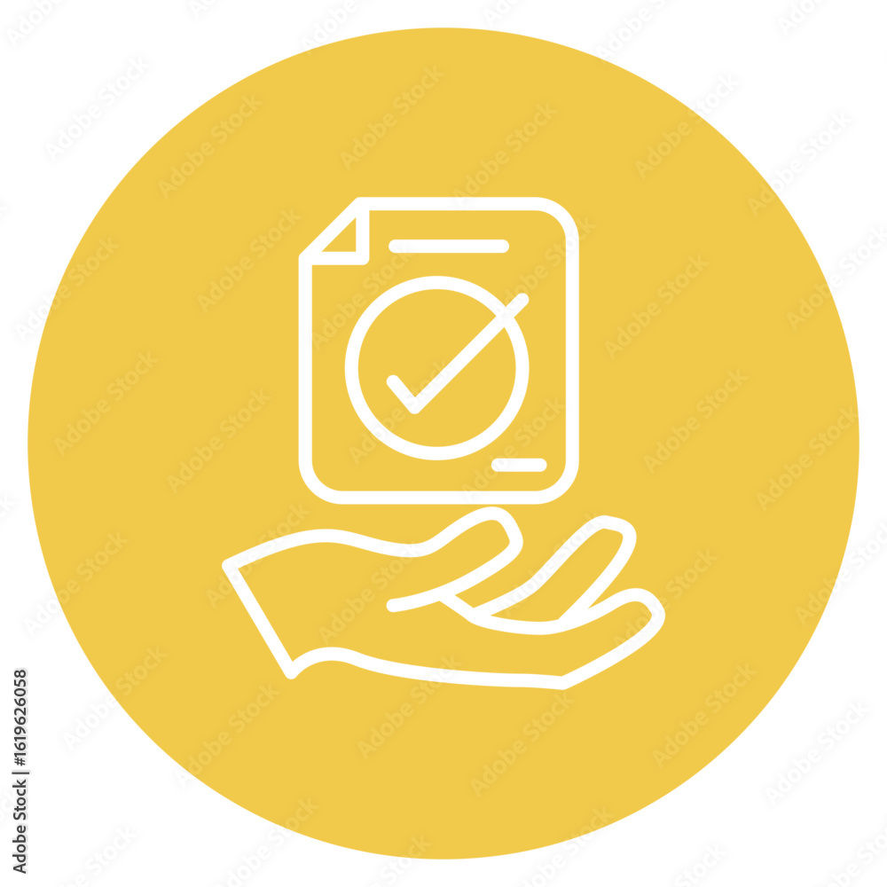Poster validation icon vector image. can be used for quality assurance.