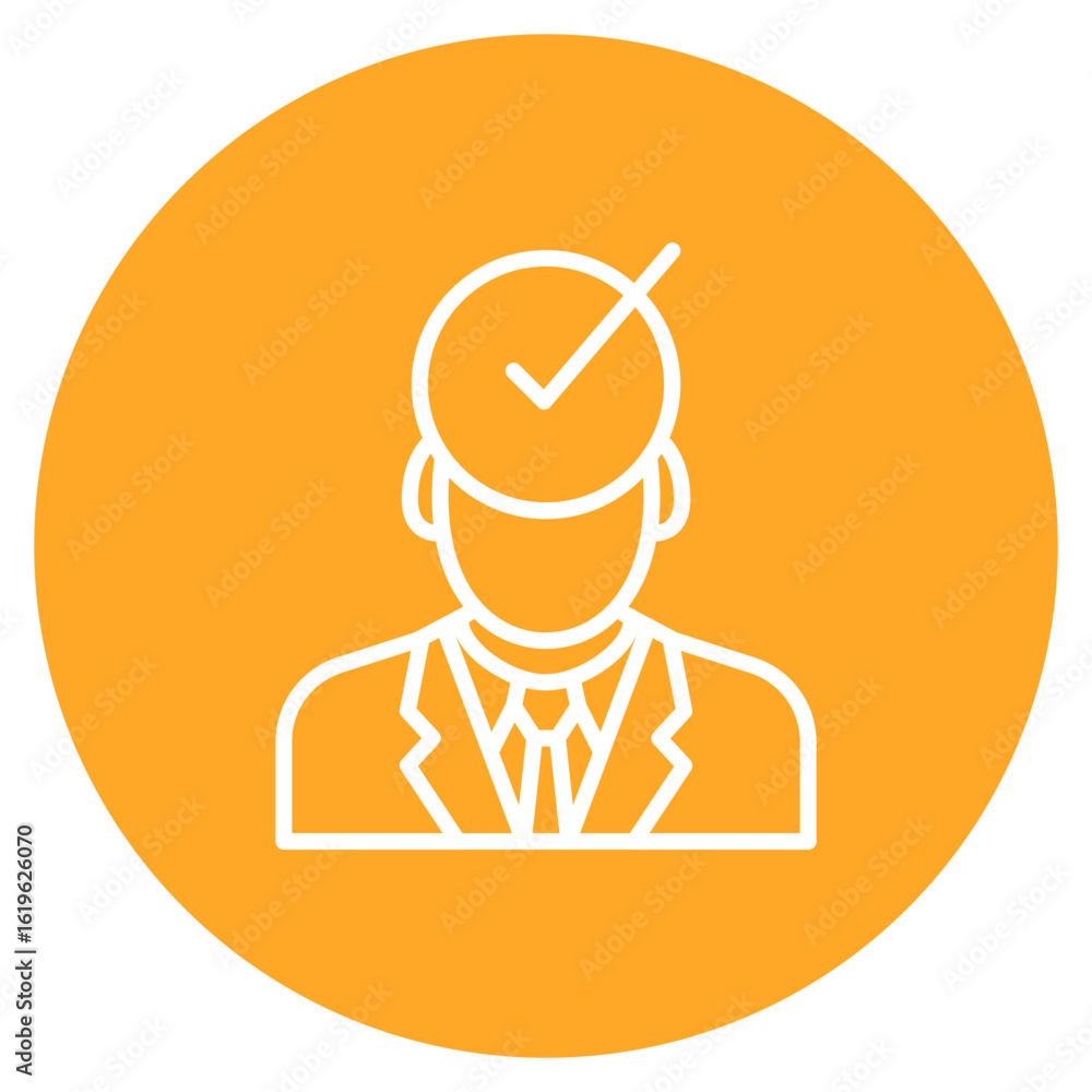 Poster quality control icon vector image. can be used for quality assurance.
