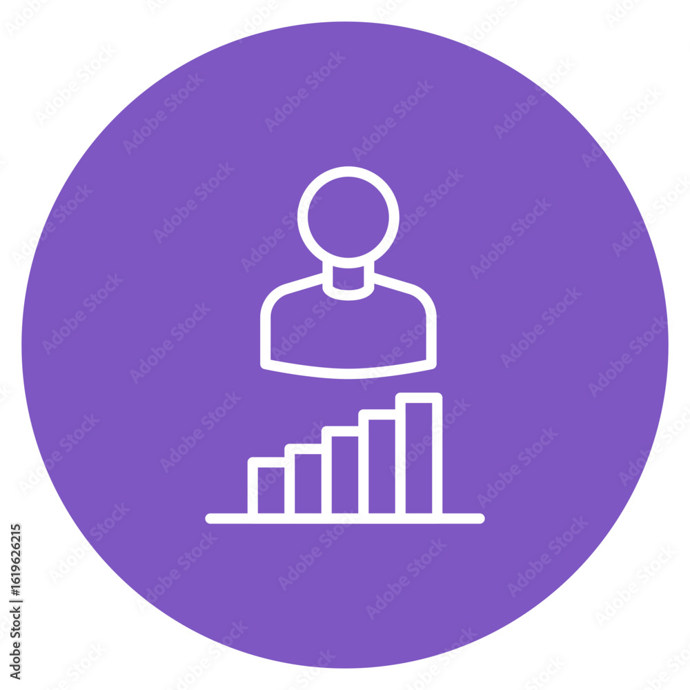 Poster continuous improvement icon vector image. can be used for quality assurance.