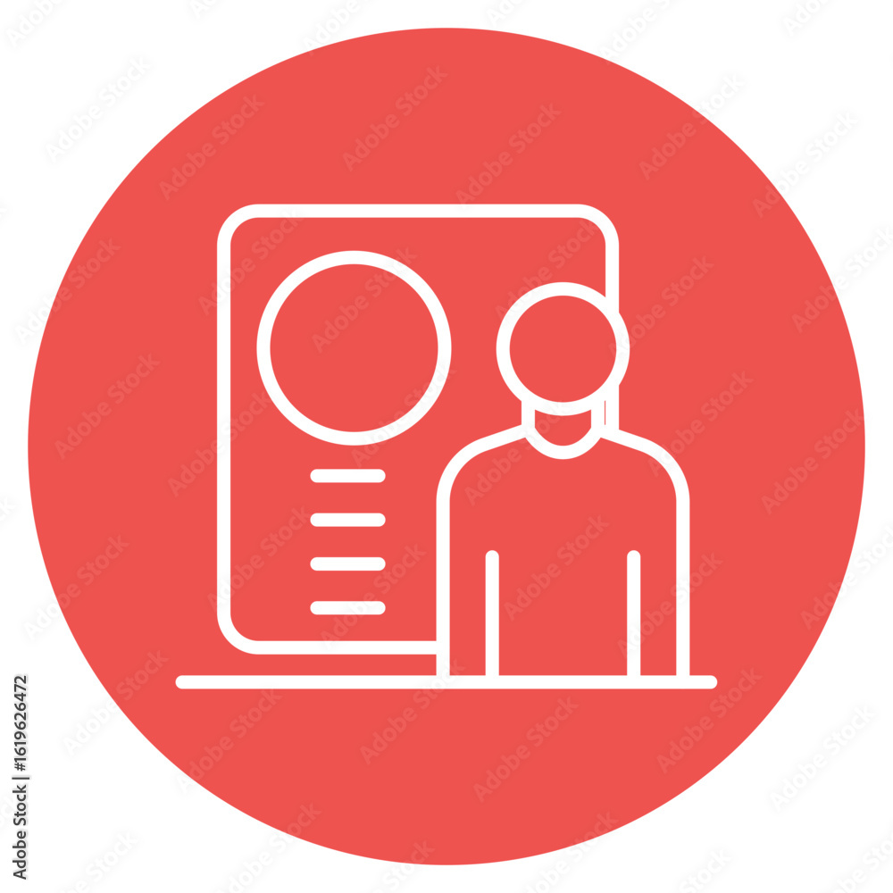 Poster manual testing icon vector image. can be used for quality assurance.