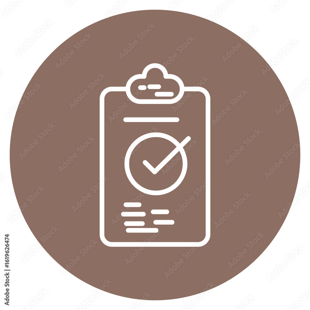 Poster test case design icon vector image. can be used for quality assurance.