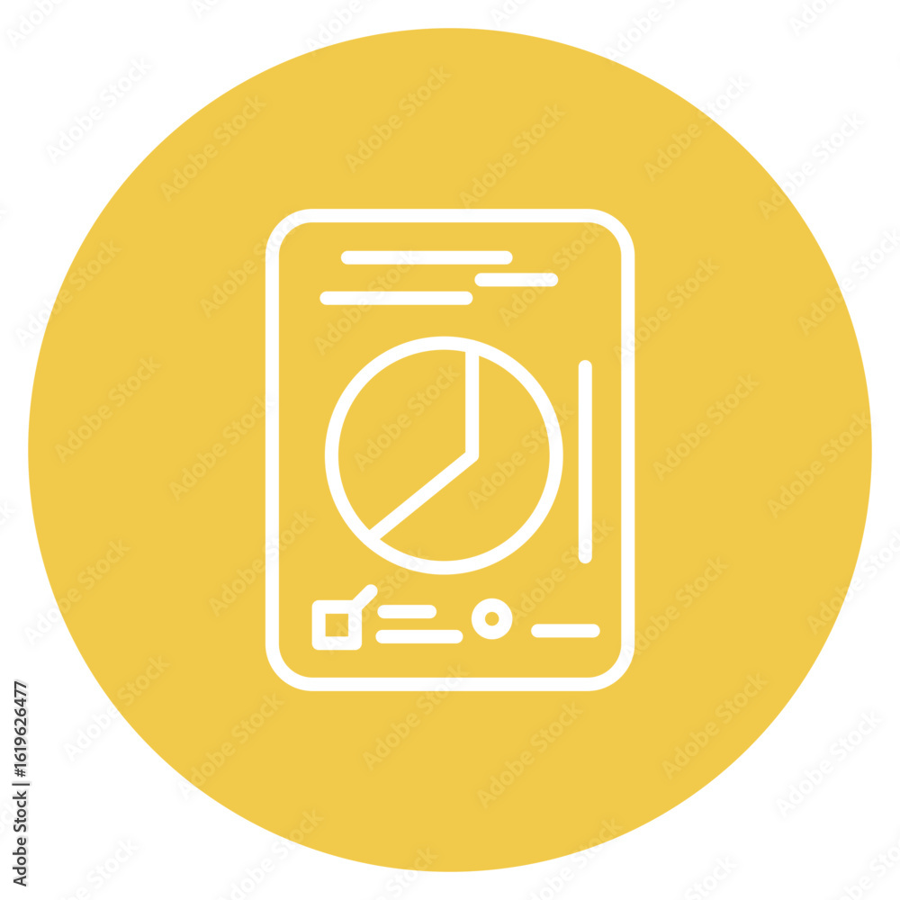 Poster test data icon vector image. can be used for quality assurance.