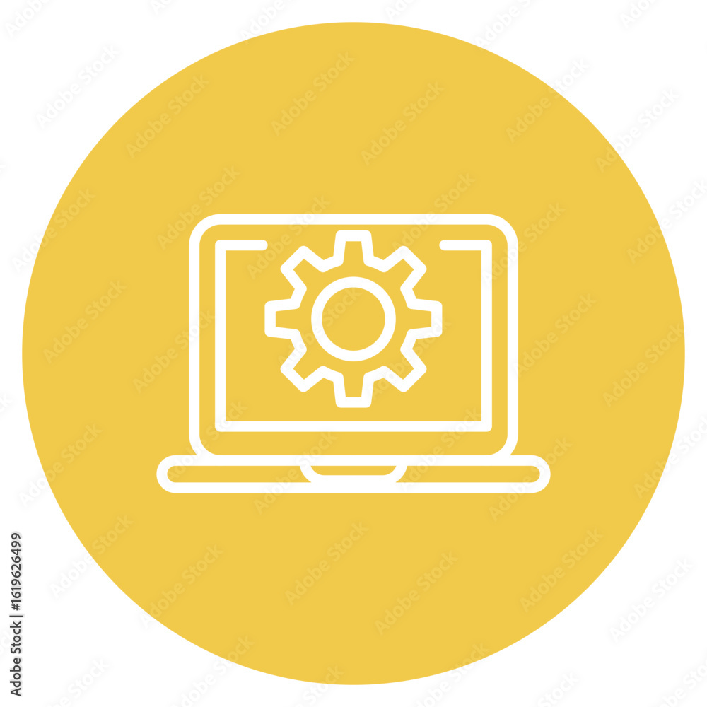 Poster configuration management icon vector image. can be used for quality assurance.