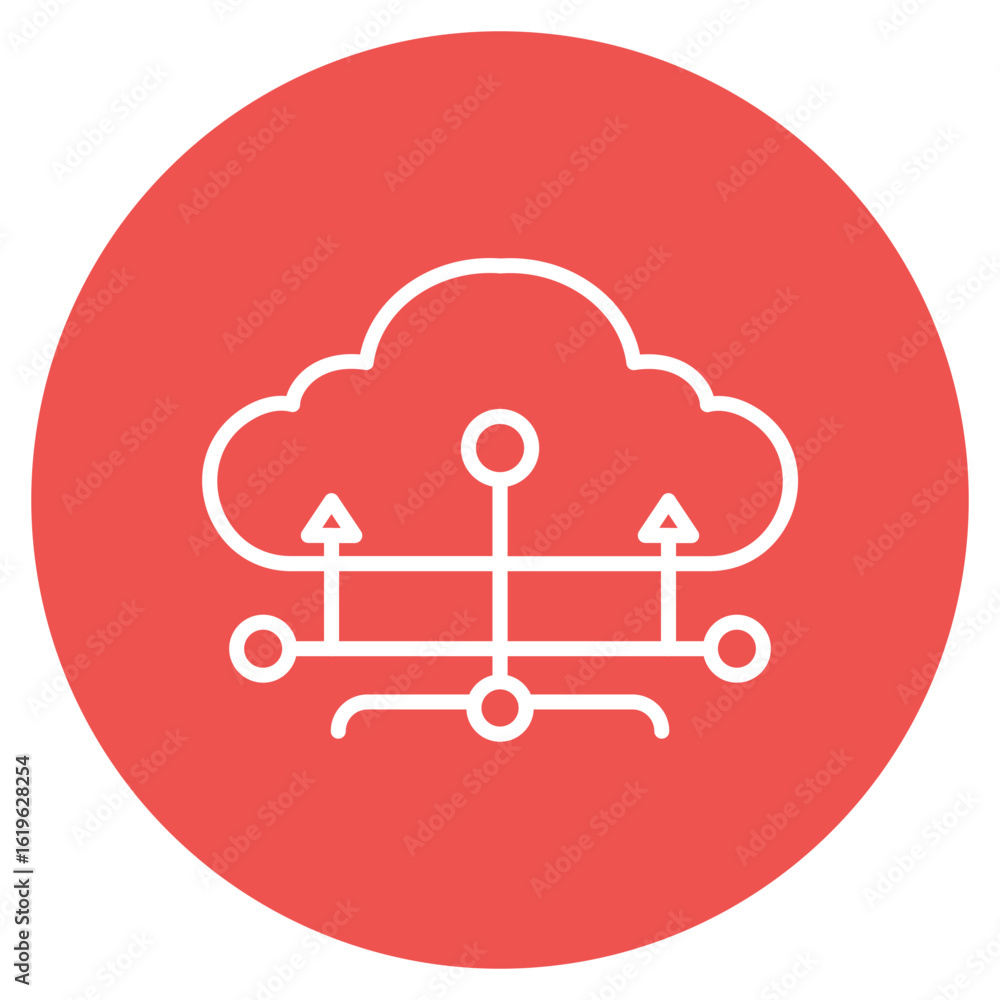 Poster network uptime icon vector image. can be used for networking.