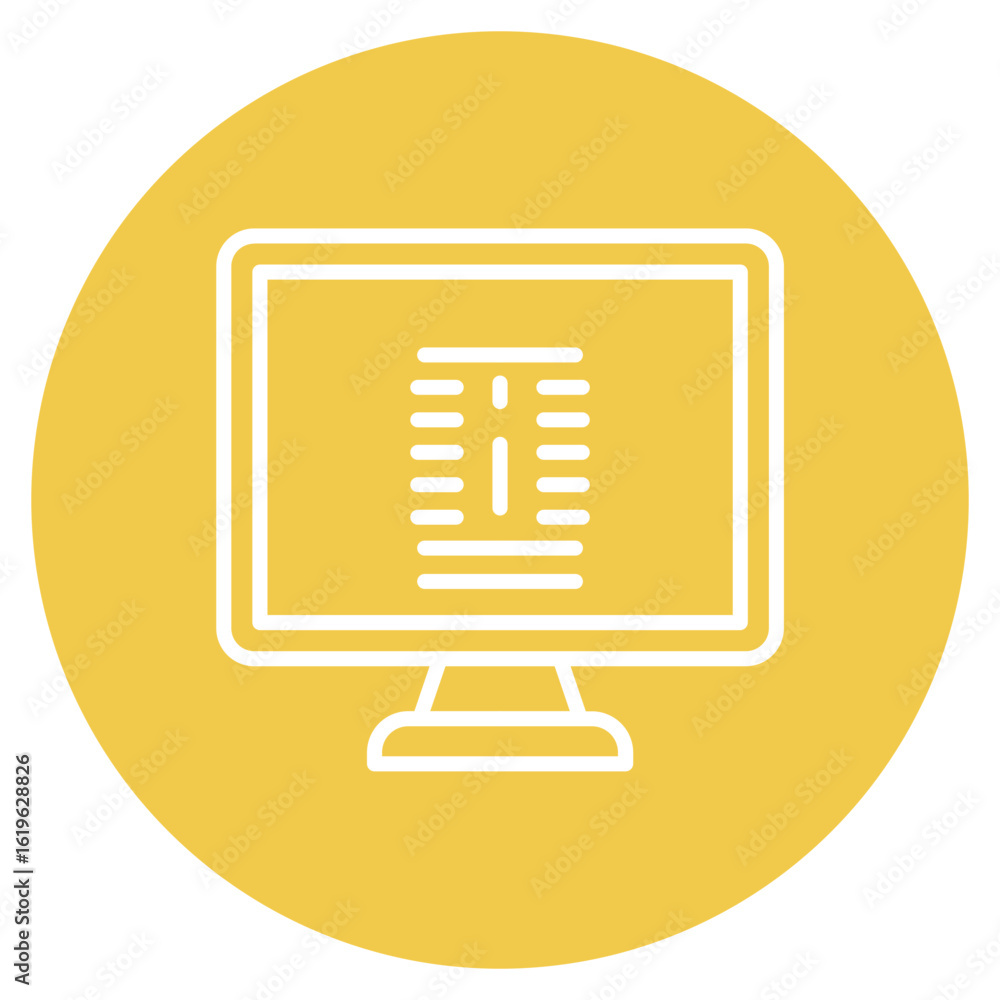 Poster digitalization icon vector image. can be used for business analytics.