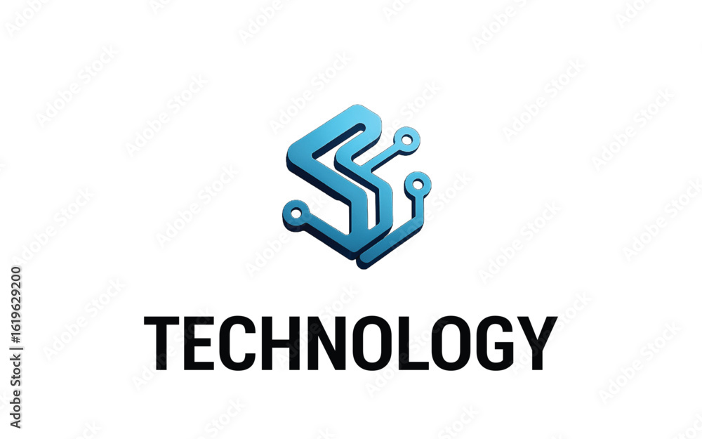 Poster digital sphere global link technology logo concept design. 3d three dimensional style. symbol graphi