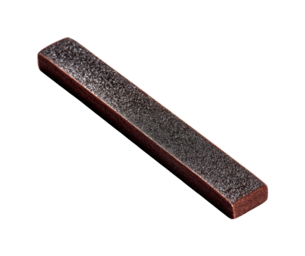 Sharpening process of a brown whetstone workshop product controlled environment isolated on transparent background, png