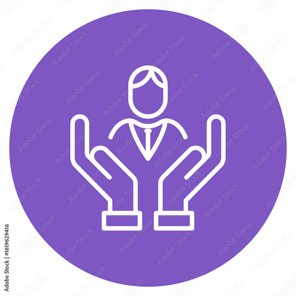 Poster reach out to us icon vector image. can be used for contact us.