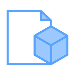 D File Blue Icon