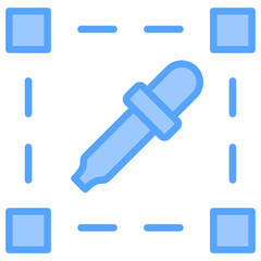 Dropper Blue Icon