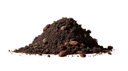 Fertile Earth: A detailed view of a rich, dark, fertile soil, capturing the essence of earth's vitality and the foundation for growth and life.