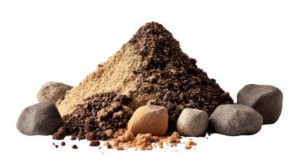 Earth's Embrace: A captivating composition of earth, soil, and stones forms a textured and earthy display, evoking the essence of nature and the raw beauty of the ground.