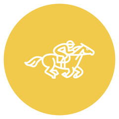 Siena Horse Race icon vector image. Can be used for Italy.