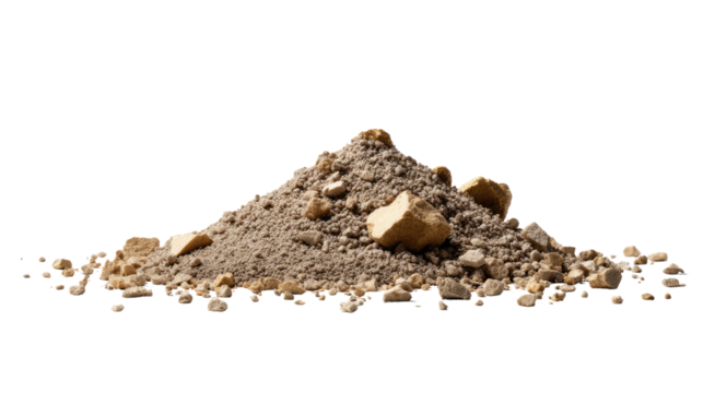 Pile of Earth and Rocks: A close-up shot of a pile of earth and rocks, showing different textures, earthy tones, and the raw simplicity of nature.
