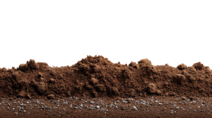 Fertile Earth: A close-up perspective captures the raw essence of fertile earth, its rich texture and potential for life captured in a photorealistic image.