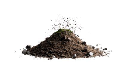 Pile of Earth: A simple, yet impactful, shot of a pile of earth and small rocks. Perfectly capturing the essence of nature and its fundamental building blocks. 