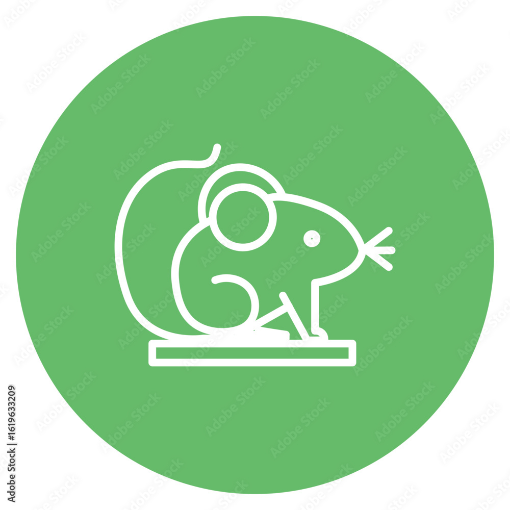 Poster mouse experiment icon vector image. can be used for lab.