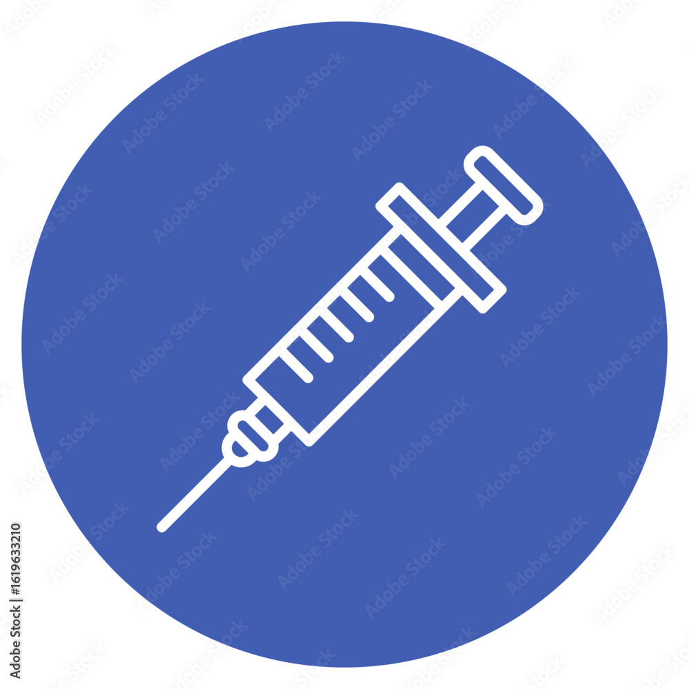 Poster syringe icon vector image. can be used for lab.