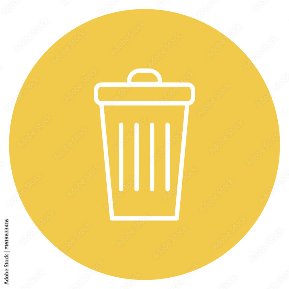 Poster waste icon vector image. can be used for lab.