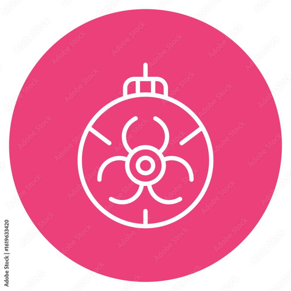 Poster dangerous icon vector image. can be used for lab.