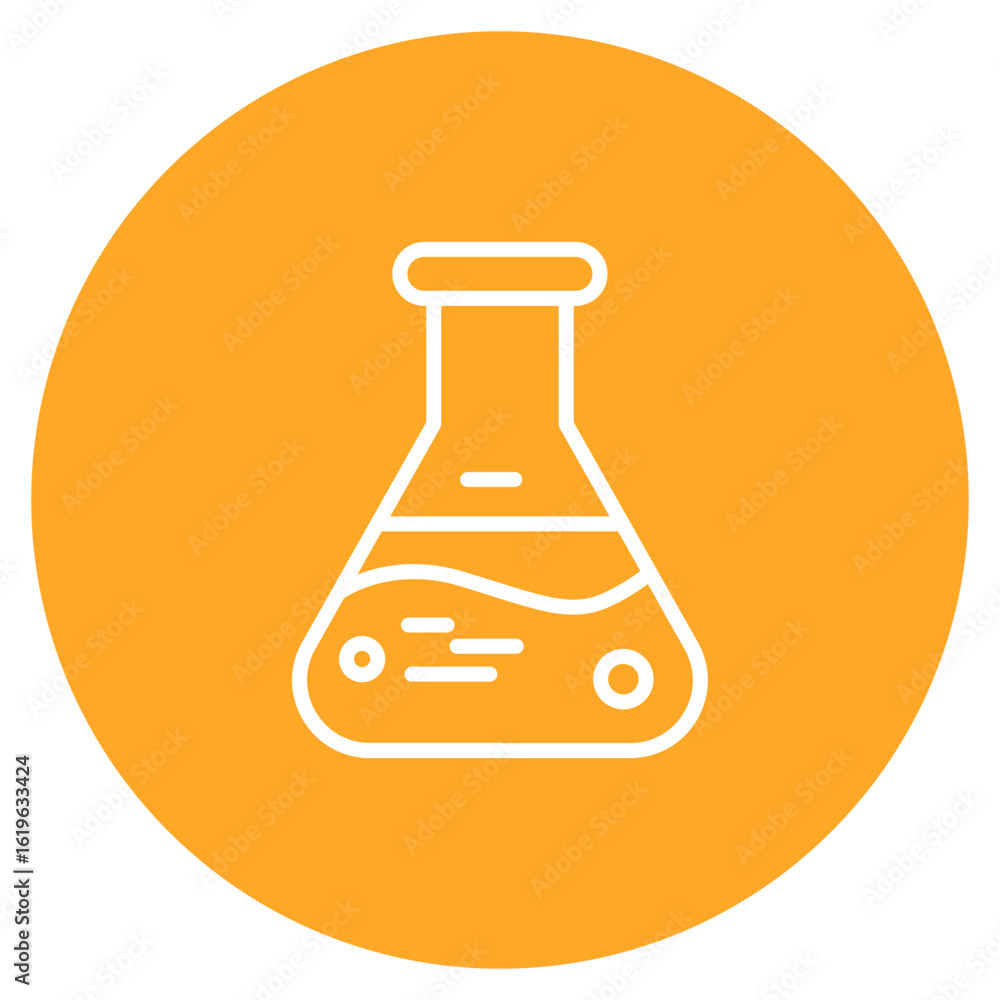 Poster erlenmeyer icon vector image. can be used for lab.