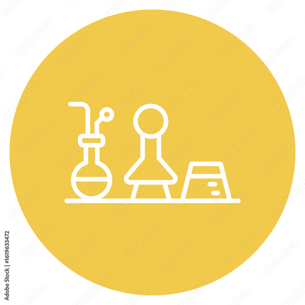Poster science icon vector image. can be used for lab.