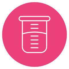 Graduated Cylinder icon vector image. Can be used for Lab.