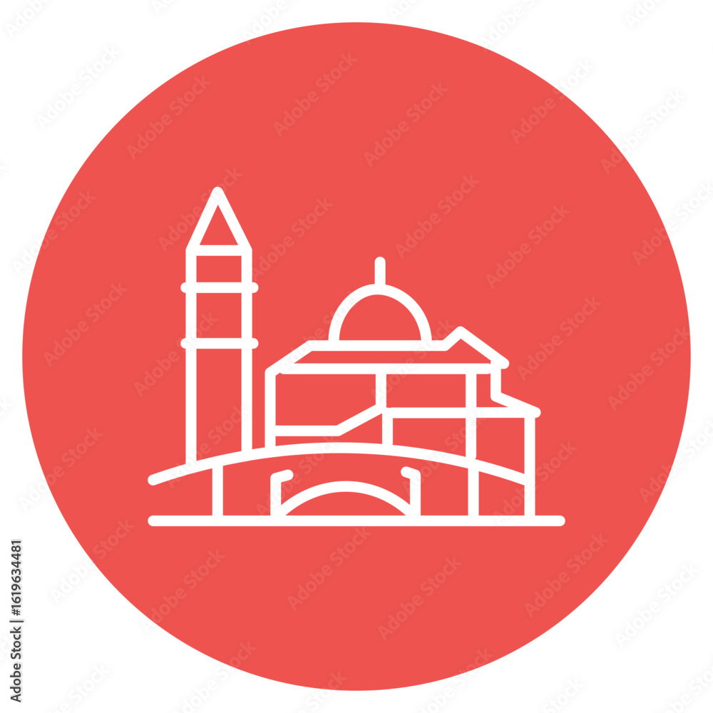 Poster venice icon vector image. can be used for ocean.