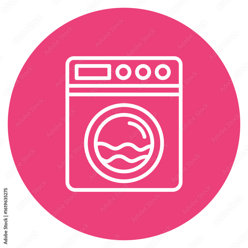 Poster drying machine icon vector image. can be used for fabric features.