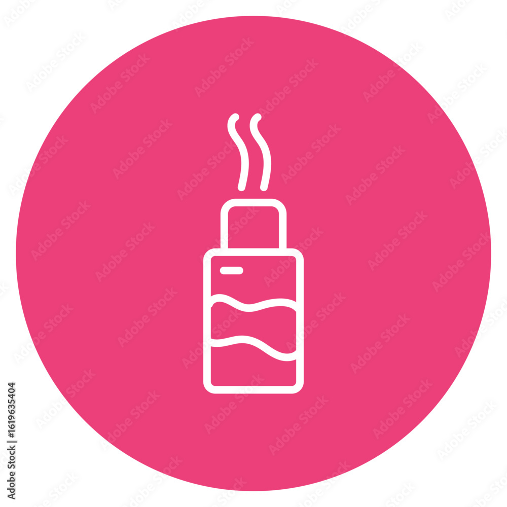 Poster odor icon vector image. can be used for fabric features.