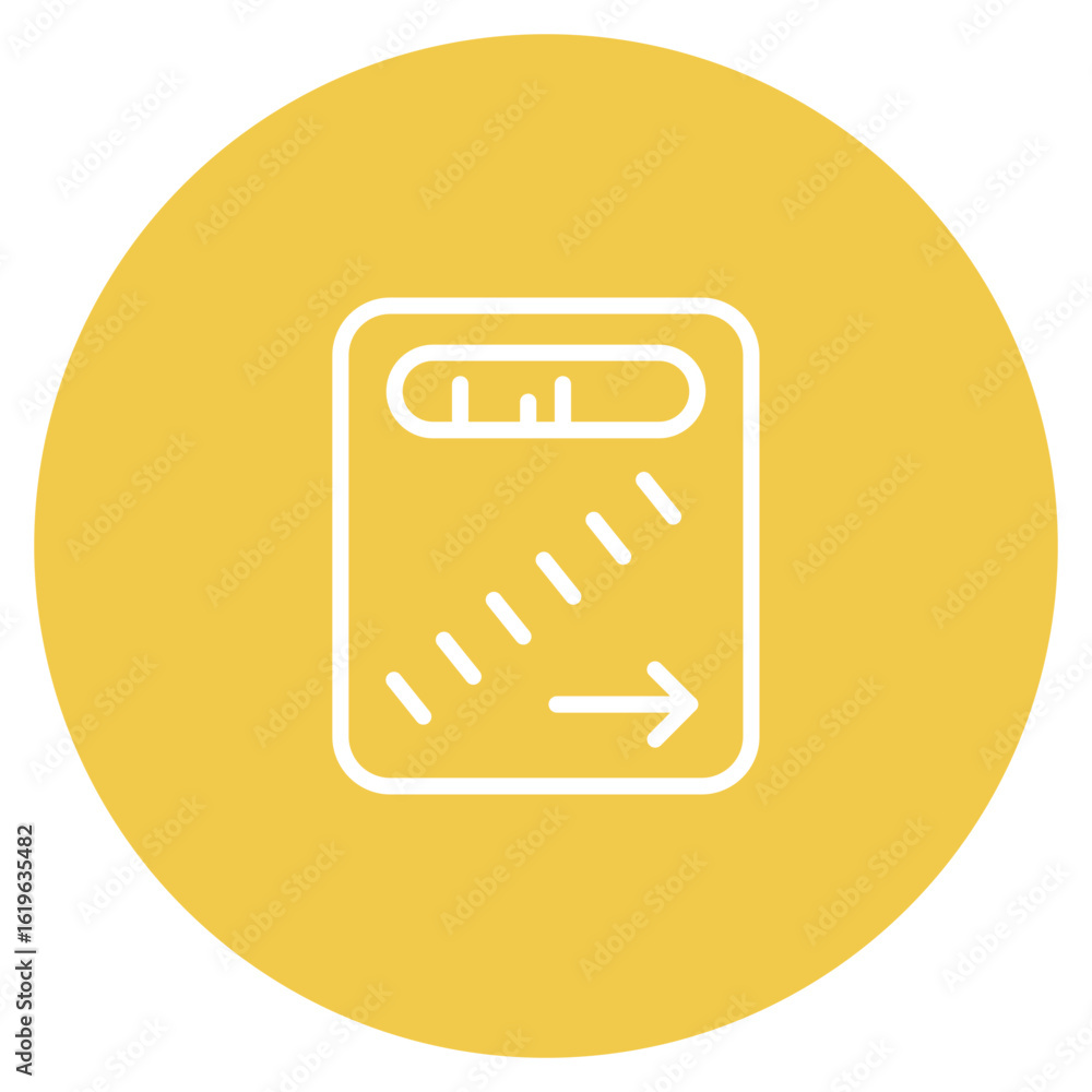 Poster shrink icon vector image. can be used for fabric features.