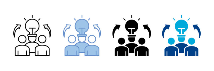 Leadership  Icon Set Multiple Style Collection