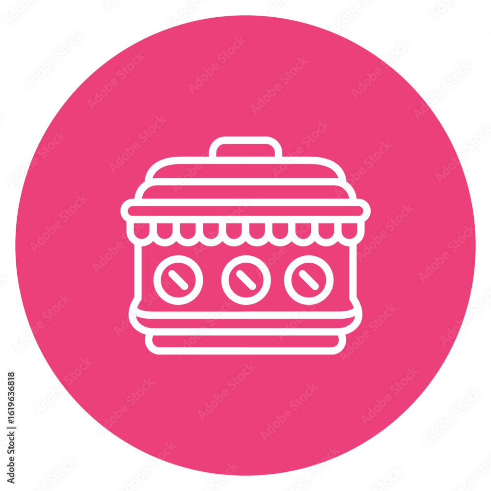 Poster retro icon vector image. can be used for instrument.