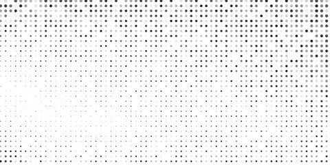 Grunge abstract dotted halftone gradient texture. Vanishing polka dot background simple abstract art