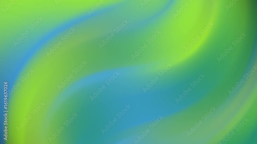 Poster abstracts abstract green and blue gradient background with smooth, flowing waves for modern design u