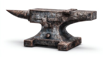 Rusty anvil, aged metal