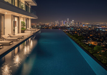 Obraz premium night view of the city