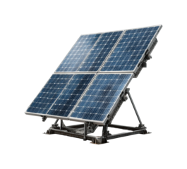 Harnessing solar energy with innovative solar panels in urban environments high-resolution isolated on transparent background, png