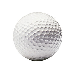 Crisp white golf ball with dimples showcasing sport precision and athletic pursuit